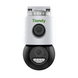 Cámara PT Wi-Fi Tiandy TC-H363N 6MP con visión en color, IR 50 m y audio bidireccional.