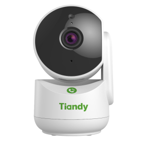 Cámara PT Wi-Fi Tiandy TC-H332A 3MP con visión en color, IR 15 m y audio bidireccional.