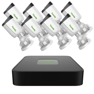 Combo Tiandy 8 cámaras bullet 2 MP + NVR TC-R3108 8 canales PoE H.265 IP67