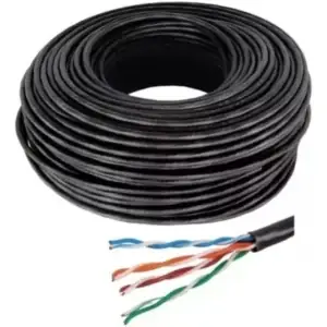 Cable UTP Cat6 Exterior Wireline 100% Cobre 100m para Cámaras IP y Redes