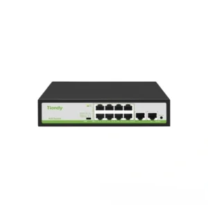 Switch PoE Tiandy 8 Puertos 90W con 2 Uplink